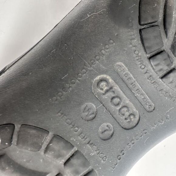 Crocs Women’s Kadee Slip On Ballet Flats Size 7 Shoes Cut Out Vented Black - Picture 7 of 8